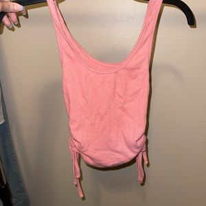 Pink side tied tank